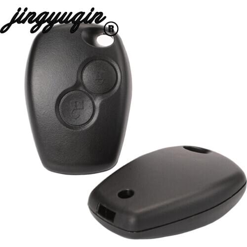 Jingyuqin Remote 2 Buttons Car Key Shell For Renault Dacia Modus Clio 3 Twingo Kangoo 2 Remote Fob Case