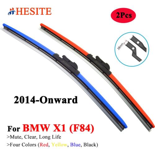HESITE Colorful Wiper Blades For I Drive BMW X1 F48 Sdrive Xdrive 28I 35I AWD SUV Sdrive 2014 2015 2016 2017 2018 2019 2020 2021
