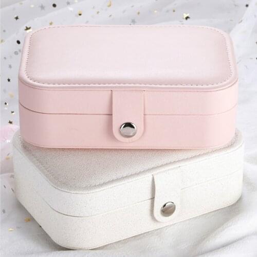 Women Jewelry Box Organizer High Capacity Necklace Earrings Rings Bracelets Jewelry Storage Box Portable Travel Casket