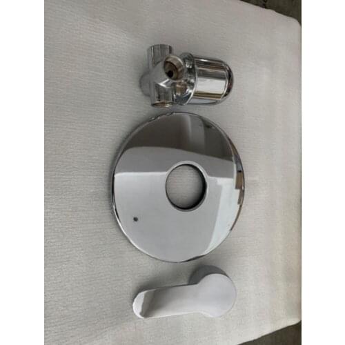 Vidric Chrome Wall Concealed Bathroom shower Control switch valve brass, hot cold water inlet ,2 ways outlet mixing valve