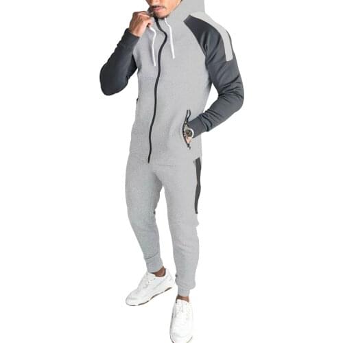 Tracksuit Men Fleece Gothic Set Oversized Print Long Sleeve Punk Hoodie Suit Autumn Sport Pants Gothic Sweat Goth Two Piece Sets