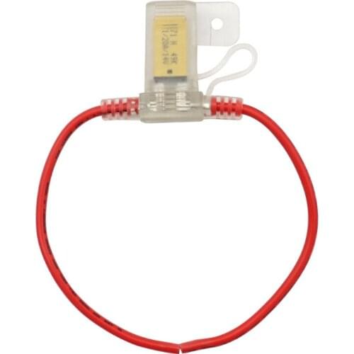 Standard Waterproof Blade Fuse Holder Copper Wire Protection Splash-Proof 5A 7.5A 10A 15A 20A 25A 30A Cable In Line Auto QW