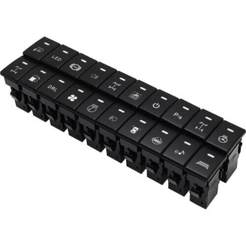 For Isuzu mu-x Front Fog Light LED DRL Heating Up Tail Gate Radar Parking Sensor Switch Button with wire