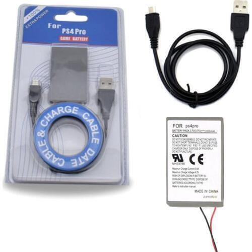 USB Charging Cable Power Charger Rechargeable Battery Pack for Sony Playstation DS4 Pro / PS4 Pro Wireless Controller Gamepad