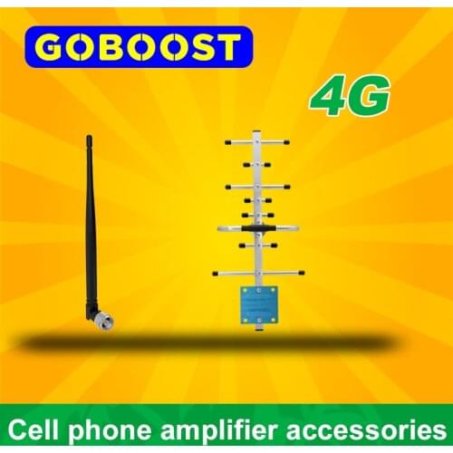 GOBOOST Yagi Antenna Signal Booster Lte 2700 Mhz 3g 4g Cell Phone Cellular Amplifier Gsm Antenna Signal Booster Whip Kit