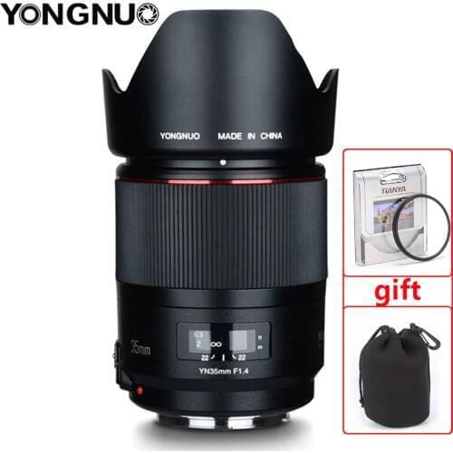 YONGNUO YN35MM F1.4 Wide Angle Lens for Canon Bright Aperture Prime DSLR Camera Lenses for Canon 600D 60D 5DII 5D 500D 400D lens