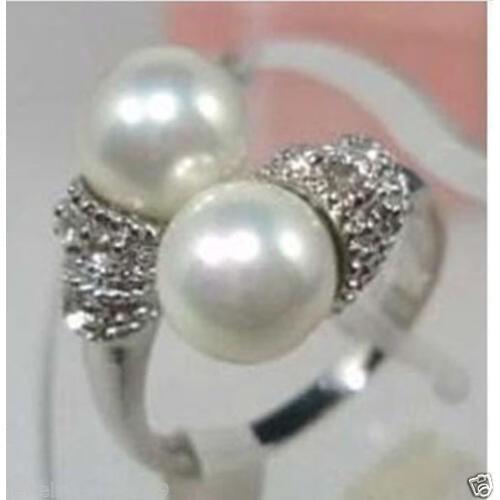 Word Love Jewellery GP White South Shell Sea Pearl Ring 7 8 9 a 5.23 rings for women Ms. girl Wedding-jewelry brinco wedding