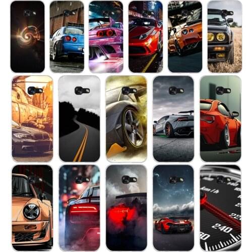 21AA car Soft Silicone Tpu Cover phone Case for Samsung A3 A5 A7 A8 2016 2017 2018 A50