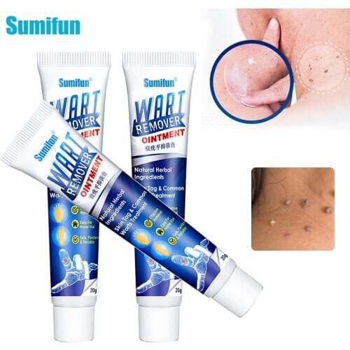 3pcs Sumifun Wart Cream Skin Tags Removal Ointment Foot Corn Treatment Warts Cream Removing Genital Herpes Antibacterial Plaster