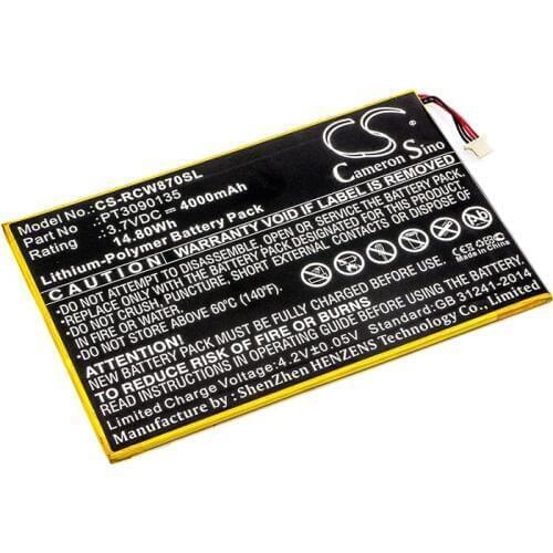 Cameron Sino 4000mah battery for RCA Galileo Pro 11.5" RCT6303W87 RCT6303W87DK RCT6513W87 Viking Pro 10 PT3090135