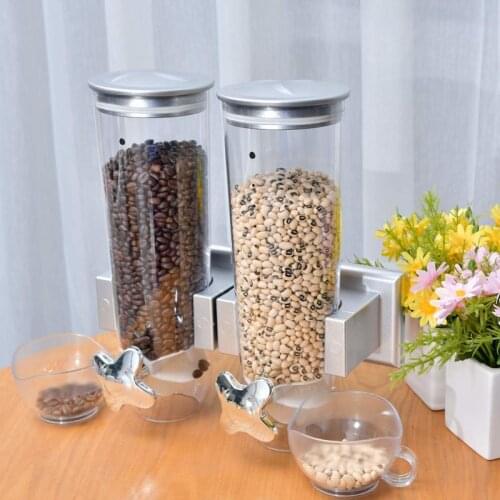 Food Storage Cans Cereal Boxes Kitchen Sealed Cereal Dry Household Snacks Melon Seeds Nuts Candy Dispenser Secret Stash