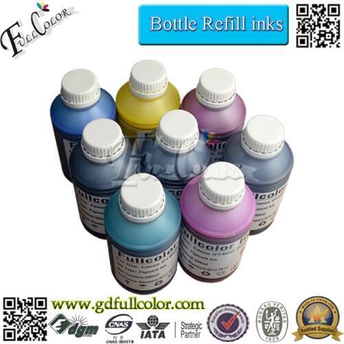 Free shipping! 5 colors dye ink & pigment ink for canon IPF 605 wide format printer 6 bottles in a carton(1000ml/bottle)