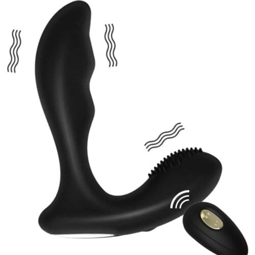 Wireless Remote Anal Vibrator Double Motor 12 Speeds Prostate Massage Butte Plug Vibrating Male Masturbator Adult Sex Toy