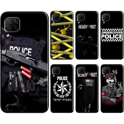 Police Symbol Case For Huawei Mate 20 Lite P Smart 2019 2021 Cover For Huawei P20 Lite P40 P30 Pro Case