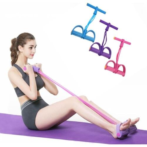 Pedal pull rope abdominal trainer abdominal resistance band home gym sports training fitness equipment elastic band