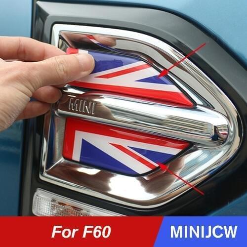 4Pcs/Set Epoxy Car Styling Fender Sticker Decals Exterior Decoration For Mini Cooper One S JCW F60 Countryman Accessories