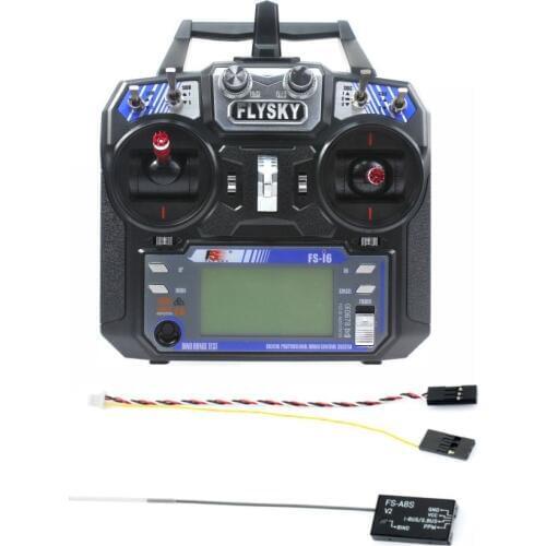 Flysky FS-i6 6CH 2.4G AFHDS 2A LCD Transmitter Radio System w/ FS-A8S V2 Receiver for Mini FPV Racing Drone RC Quadcopter