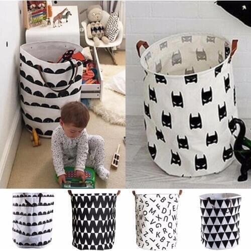 Canvas Kids Baby Toys Printed Storage Bags Case Laundry Hanging Bag Holder New 5 Styles