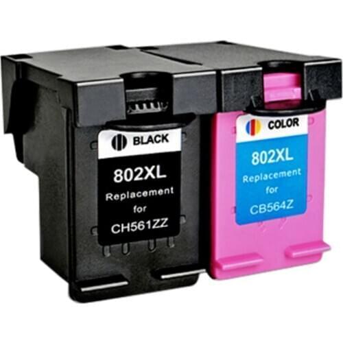 HTL 802XL Remanufactued ink cartridge for hp802xl suitable for HP 1010 1510 1050 2050 3050 1000 2000 CH561ZZ CB564Z