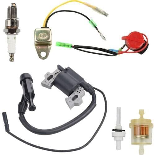 Magneto For Honda GX200 GX120 GX110 GX140 GX160 5.5HP 6.5HP Parts Spark Plug Ignition coil kit Fuel Filter
