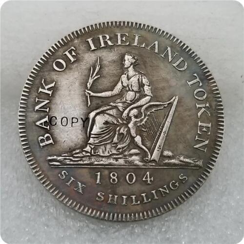 1804 Ireland Bank Dollar 6 Shillings COPY coin