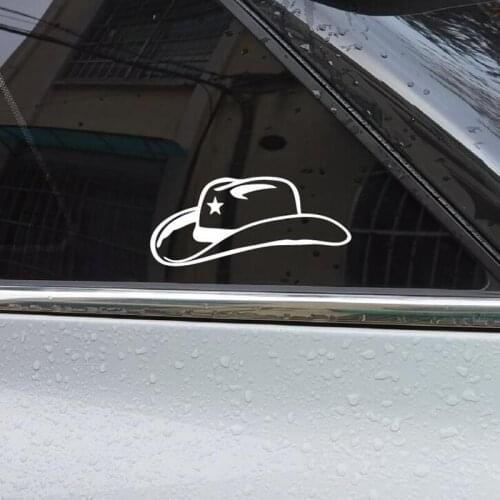 Cowboy Mark Car Sticker Waterproof Motorbike Motorcycle Stickers Decals Reflective Tape 20cmx9cm