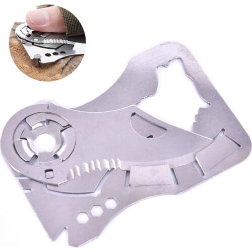 Multi-function Combination Tool 440 Stainless Steel Wallet Card Knife Portable Outdoor Pocket Tools