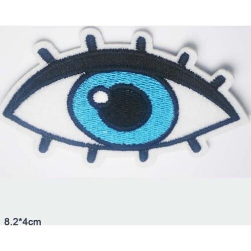 Eye Embroidery Punk Clothes Patch For Clothing Iron On Patch Motif Applique