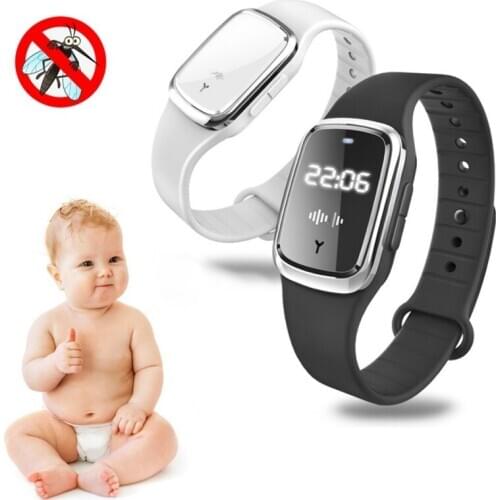 Natural Ultrasonic Mosquito Repellent Watch Rechargeable Anti-mosquito Bracelet Pest Insect Bug Banish Device 1