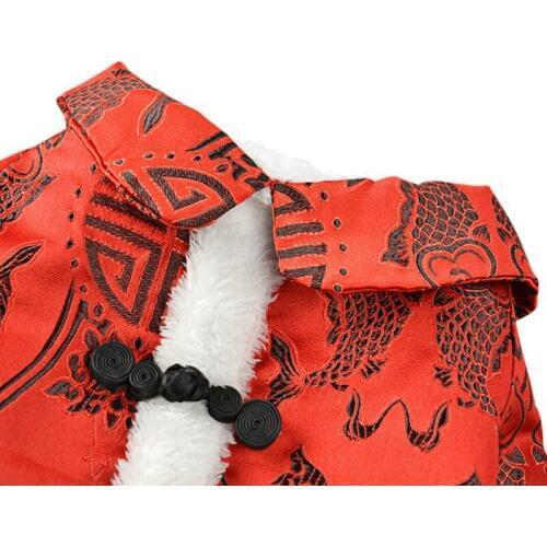 Pet Dog Cat Retro Clothes Chinese Style Tang Suit Auspicious Costume New Year Spring Festival Pet Clothing