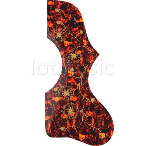 Pickguard Scratch Plate Tortoise Red For J200 SJ200 Style Acoustic Guitar Guitarra Parts Replacement
