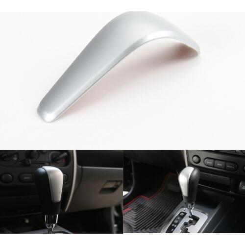 Fit For Suzuki Jimny 2007-2015 Car Interior Gear Shift Knob Handle Cover Trim Strip Styling ABS Bright/Matt Silver