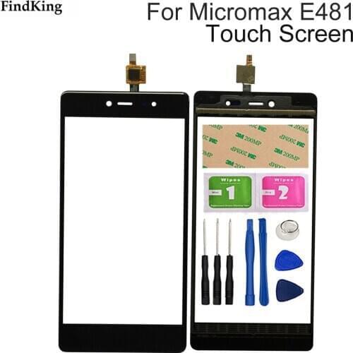 5.2'' Mobile Phone Touch Screen For Micromax Canvas 5 E481 Touch Screen Digitizer Front Glass Panel Sensor Tools