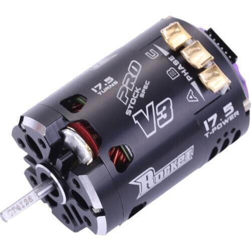 SURPASS HOBBY V3 540 17.5T Sensored SPEC RC Brushless Motor for 1/10 RC Racing Car Truck RC Car Parts Accessories Purple black