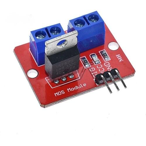 Smart Electronics 0-24V Top Mosfet Button IRF520 MOS Driver Module for Arduino MCU ARM Raspberry Pi