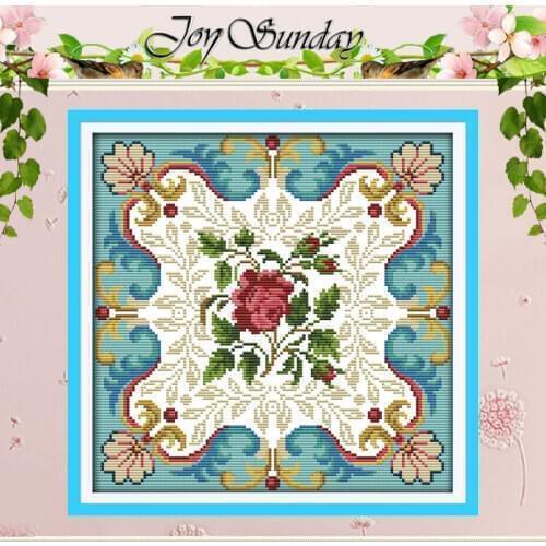 Rose Heart Patterns Counted Cross Stitch 11CT 14CT Cross Stitch Sets Wholesale Chinese Cross-stitch Kits Embroidery Needlework