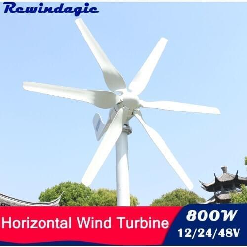 Fast Delivery 800w Free Energy Power 12v 24v Wind Turbine Generator With PWM MPPT Controller For Home Farm Street Lamps Windmill