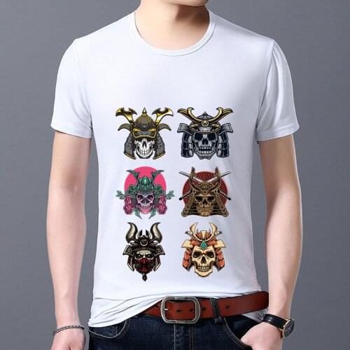 High-quality Mens T-shirt Street Style Classic Commuter O-neck Printed T-shirt Monster Pattern Series Mens Short-sleeved Shirt