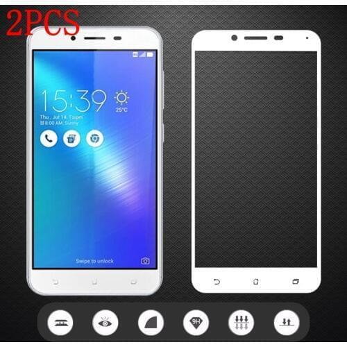 2PCS Full Cover Tempered Glass For Asus Zenfone 3 Max ZC553KL Screen Protector protective film For Asus X00DD glass