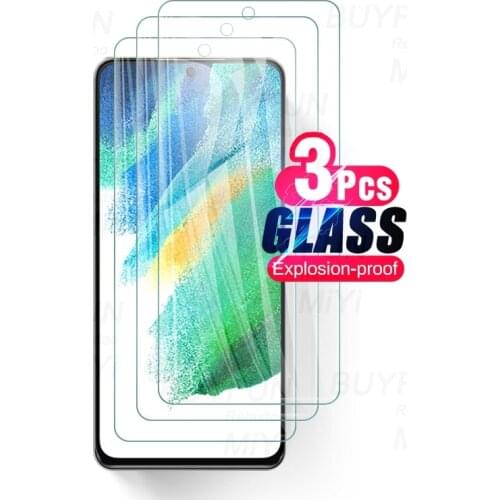 3pcs full cover tempered glass for samsung galaxy s 21 fe s21fe s21 fan edition faith 5g 2021 9h premium screen protectors film