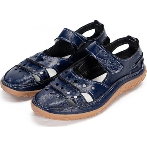 Female sandalias casual shoes women summer wedges sandals close toe hollow breathable sapatos femininos womens sandals WSH4063