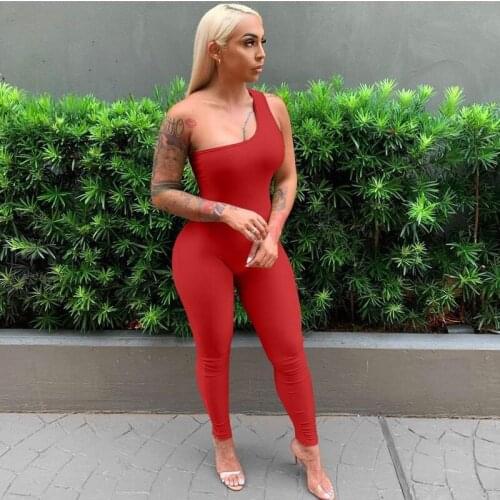 2021 Hot Sale New Plus Size Womens Clothing Sexy Fashion Sleeveless Tight Casual Jumpsuit Wholesale XL~4XL