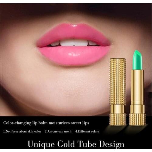 1PC Moisture Lip Balm Long-Lasting Natural Aloe Vera Lipstick Color Mood Changing Long Lasting Moisturizing Lipstick TSLM2