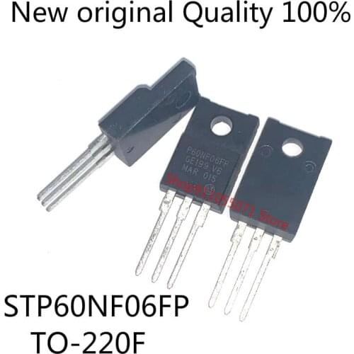 10PCS/LOT P60NF06FP STP60NF06FP TO-220F 60V 60A New spot hot sale
