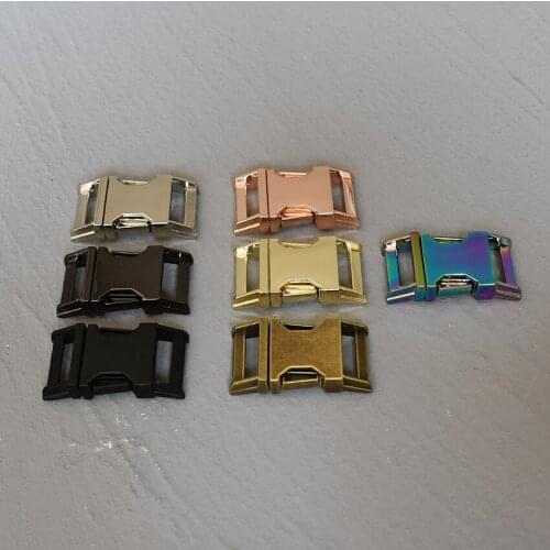 20 Pcs 20mm Metal Metal Quick Side Release Buckle Clasps Bag Strap Purse Clip Clasp Parts Leather Accessories 20-SFK