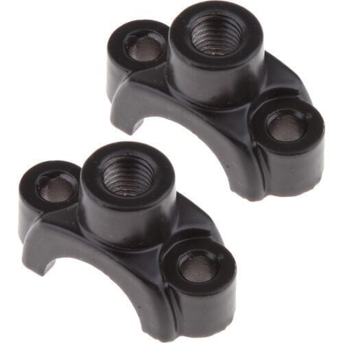 2X 8mm Thread 22mm HandleBar Rear View Mirrors Mount Holders Adapters Clamps