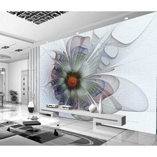 3d room wallpaper Abstract white flower mural photo wall murals wallpaper Home Decoration painting wallpaper