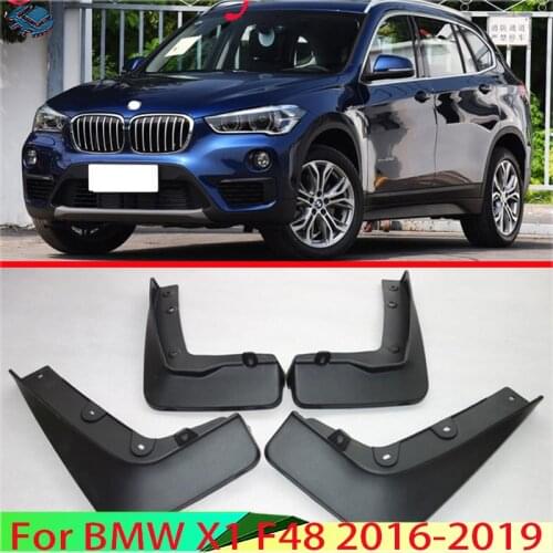 For BMW X1 F48 2016-2019 4PCS Mud Flaps Splash Guards Fender Mudguard Kit Mud Flap Splash Guards Mudguard Car styling