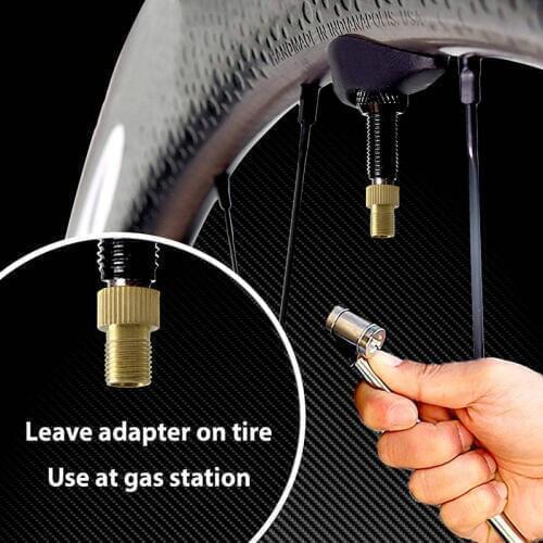 4Pc Aluminum Alloy Bike Valve Adapter Bike Inner Tube Caps Cover Adapter Racing Bicycle Inflate Tire Part bike accessories #8