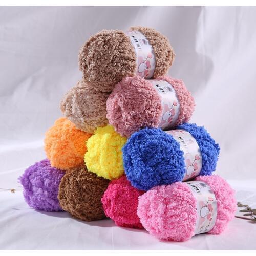 50g/set Long Plush knitted threads Yarn Anti-pilling Fine Quality Hand-Knitting Sew Thread For Cardigan Scarf Bag DIY Plush Toy